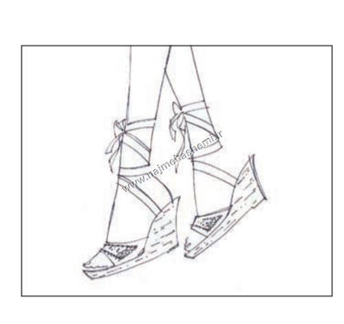 Initial sketch of espadrille