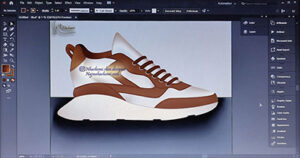 نمونه تمرین دوره طراحی کفش با نرم افزار ایلاستریتور