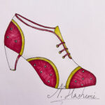 طراحی کفش هندوانه توسط نجمه هاشمی