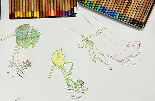 طراحی کفش نجمه هاشمی