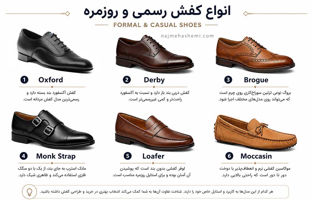 انواع کفش رسمی